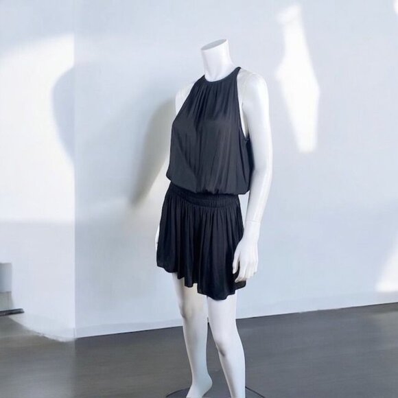 Modern Citizen Blouson Mini Dress Sleeveless Black, Size Medium - Picture 12 of 15